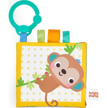 BRIGHT STARTS Knížka senzorická na C kroužku Safari Buddies™ 0m+