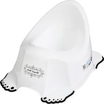 Nočník TEGA BABY Hrající dětský nočník protiskluzový ROYAL bílo-černý