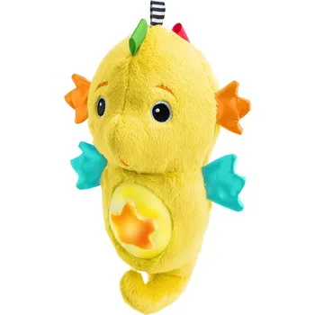 Hračka pro nejmenší BABY EINSTEIN Hračka uklidňující se senzorem pláče mořský koník žlutý Sea Dreams Seahorse™