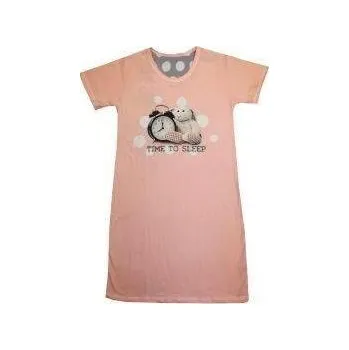 Dámská noční košile CORNETTE Noční košile "Time to sleep" lososová vel. 98-104cm