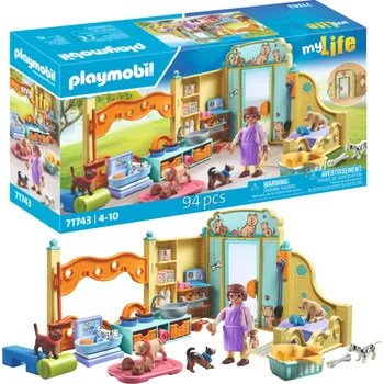Stavebnice Playmobil Playmobil My Life 71743 Centrum péče o štěňata