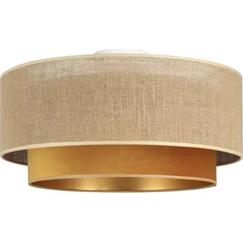 Stropní svítidlo SARTA 1xE27/60W/230V pr. 45 cm měděná/juta