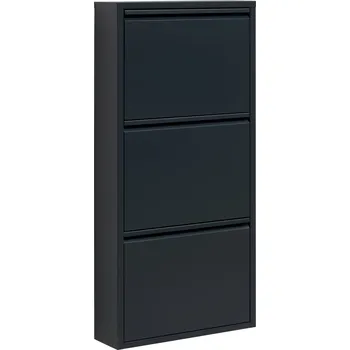 Botník Antracitový botník Deann III 50 x 104 x 15 kov