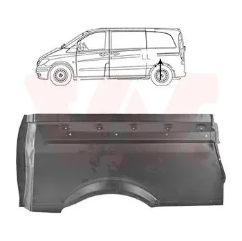 Příslušenství karosérie Boční stěna VAN WEZEL 3080143