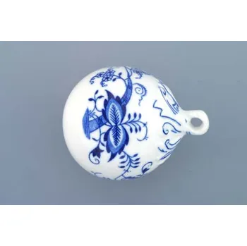 Jednorázové nádobí Cibulák vánoční ozdoba koule 7 cm originální porcelán Dubí 2.jakost