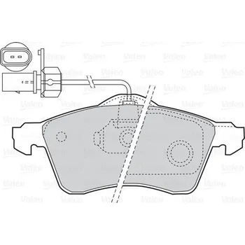 Brzdová destička Sada brzdových destiček, kotoučová brzda VALEO 302047