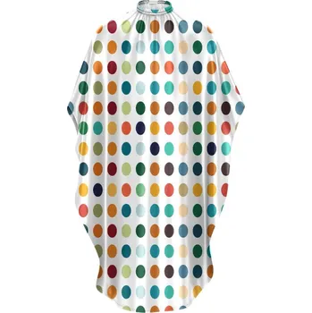 Pláštěnka FNX Barber KIDS Cape - dětská pláštěnka Bílá s barevnými tečkami