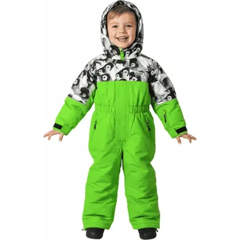 Chlapecká zimní kombinéza ECHT TUČŇÁCI ZIMA26 Zelinkavá 122/128