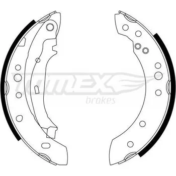 Brzdová čelist TOMEX Brakes Sada brzdových čelistí TMX TX 23-23