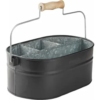 Stojan na mycí prostředky Dřezový organizér 30 x 20 cm, matná černá, zinek, Humdakin - doprava zdarma od 2999 Kč