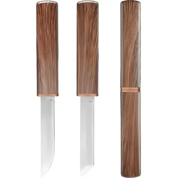 Kuchyňský nůž IZMAEL Outdoorový nůž 2v1 Hnědá 8.7 cm