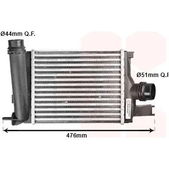 Chladič motoru Chladič turba VAN WEZEL 15004642