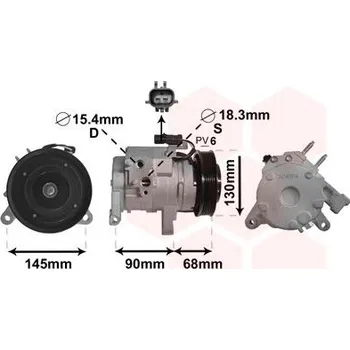 Kompresor klimatizace Kompresor, klimatizace VAN WEZEL 2100K133