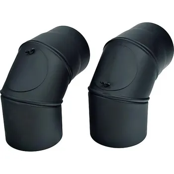 Kouřovod KovoKraus Koleno nastavitelné 130/0-90/1,5 s čistícím otvorem