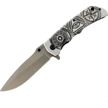 Multifunkční nůž Outdoorový skládací nůž YC 39076 Typ1cm/Šedácm/Černá