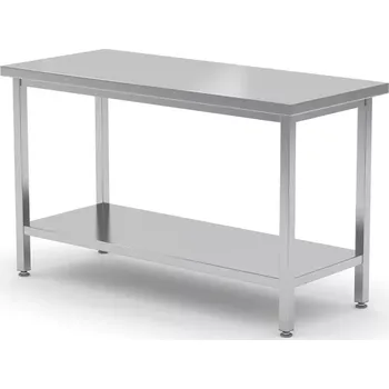 Dílenský stůl Centrální pracovní stůl s policí, 80x60x85 cm | HENDI 816189