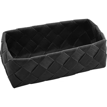 Úložný box Košík na pečivo Larina, 28x15 cm - černá