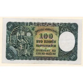 Slovenská republika – 100 korun 1940 S. D 12 Specimen