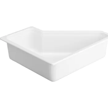 Dóza na potraviny GN 3/6 - Gastro nádoba (melamin), 32,5x32,5x10 cm - bílá