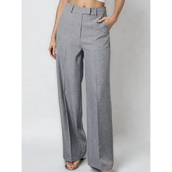 Dámské kalhoty Sinsay - Kalhoty wide leg - šedá - 737FJ-09M - 737FJ-09M-L