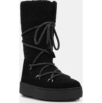 Dámská zimní obuv Sněhule Moon Boot MB X GIR LTRACK KNIT černá barva, 80D2450230-N001 80D2450230.N001 99X, EUR 41