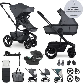 Kočárek EASYWALKER Kočárek kombinovaný Harvey5 Premium Mineral Grey XXL AIR + CYBEX Aton B2 i-Size