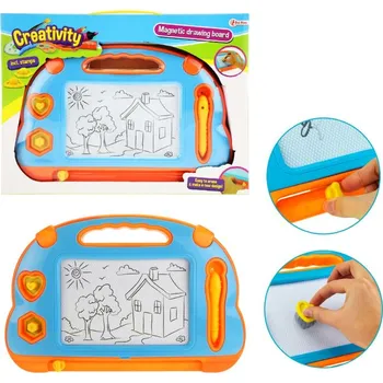 Magnetická kreslící tabulka TOI-TOYS Magnetická tabulka kreslící 18x12cm