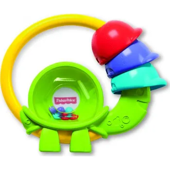 FISHER PRICE FWH54 Chrastítko zvířátka 3m+ - ŠNEK zelený