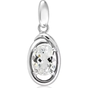 Přívěsek Zephyr White Topaz - stříbrný přívěsek s bílým topazem