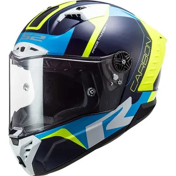 Helma na motorku LS2 Helmets LS2 přilba FF805 Thunder C Racing GLOSS BLUE/H-V YELLOW - XXL