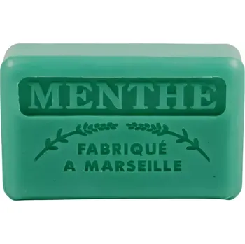 Mýdlo La Savonnette Marseillaise Marseillské mýdlo Savon De Marseille Máta 125 g