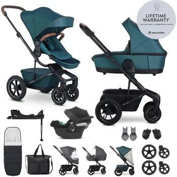 Kočárek EASYWALKER Kočárek kombinovaný Harvey5 Premium Jade Green XXL AIR + CYBEX Aton B2 i-Size