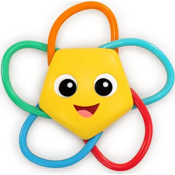 Hračka pro kojence BABY EINSTEIN Kousátko s chrastítkem Soothing Star bez BPA 0m+