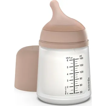 Kojenecká láhev SUAVINEX ZERO ZERO MEDIUM Anti-koliková láhev 180 ml A, 0m+