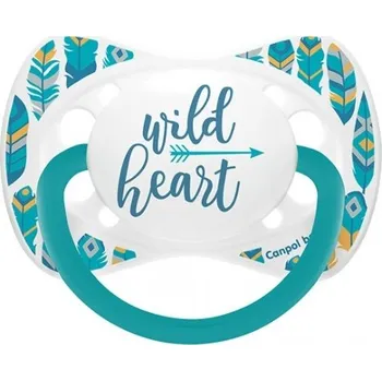 dudlíky CANPOL BABIES C 23/287 Šidítko 18m+ silikonový anatomický WILD NATURE tyrkys