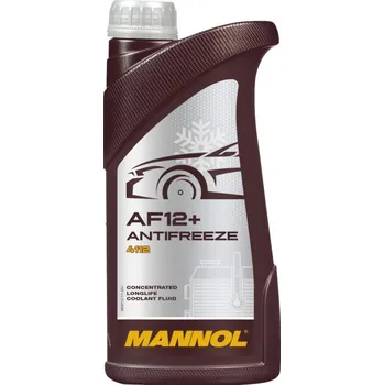 Motorový olej MANNOL 4112 Antifreeze AF12+ (červená) – Objem: 1L