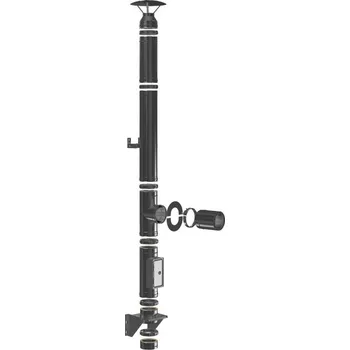 Komín Nerezový izolovaný komín Premium výška 9,5 m, průměr 150 mm, černý