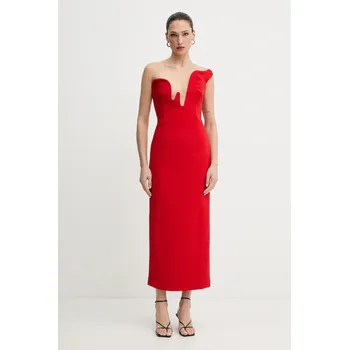 Dámské šaty Šaty Bardot ROSALYN 59733DB červená 33X, vel. L