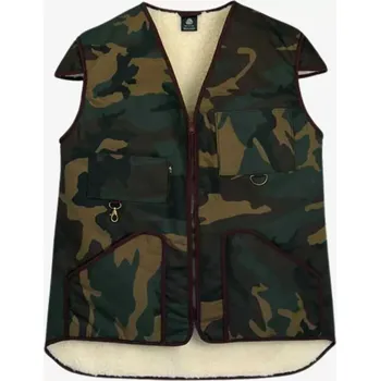Pánská vesta Vlněná vesta maskáč Zelená L