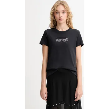 Bavlněné tričko Levi's 17369.3272 černá 99A, vel. XXS