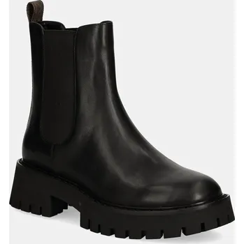 Dámská zimní obuv Kožené kotníkové boty MICHAEL Michael Kors Asher dámské, hnědá barva, na platformě, 40F4ASFE6L.292 98X, EUR 40