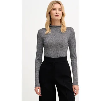 Tričko s dlouhým rukávem Tommy Hilfiger WW0WW49391 šedá 90Y, vel. S