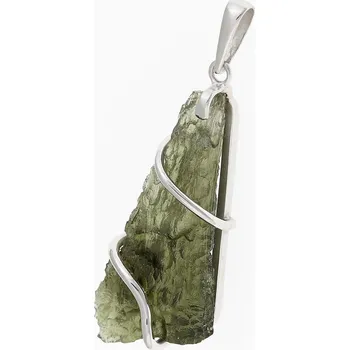 Přívěsek My Moldavite Stříbrný přívěsek s přírodním vltavínem 9597-10833