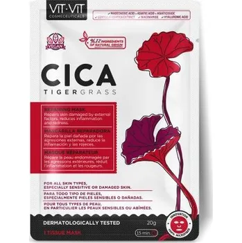 Tělový olej Diet Esthetic - Cica Tigergrass - Reparační pleťová maska 1 ks 20 g