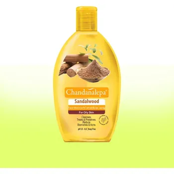 Tělový olej Čistící gel na obličej se santalovým dřevem 100ml Chandanalepa