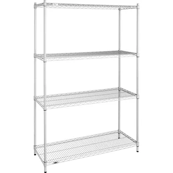 Dílenský regál Profi regálový systém se 4 policemi, 121x183x46 cm - šedá