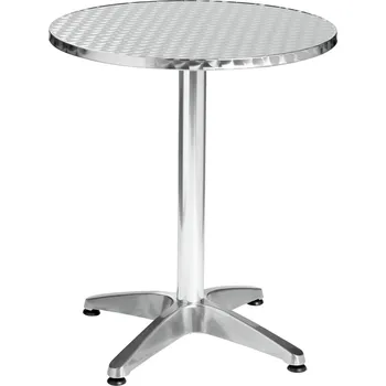 Zahradní stůl Hliníkový stůl kulatý Limona, 60x70 cm - stříbrná