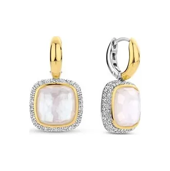 Náušnice Zlacené náušnice TI SENTO se zirkony 7968MW