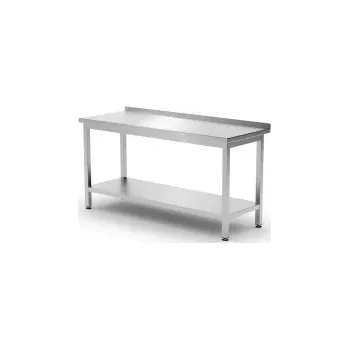 Dílenský stůl Nástěnný pracovní stůl s policí, 120x60x85 cm | HENDI 817285