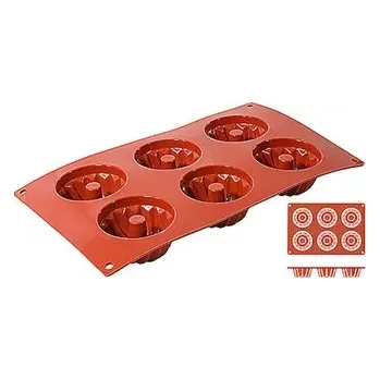 Plech na pečení Silikonový plech na pečení 6 košíčků | CONTACTO 6640/076